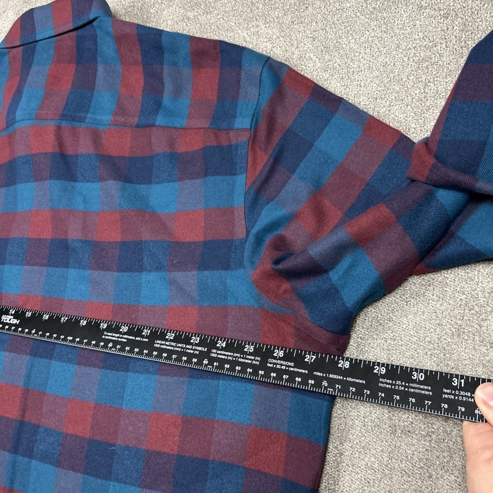 Untuckit Shirt Mens 3XL Flannel Button Up Lung Sleeve Colorful Check Casual - Picture 5 of 8